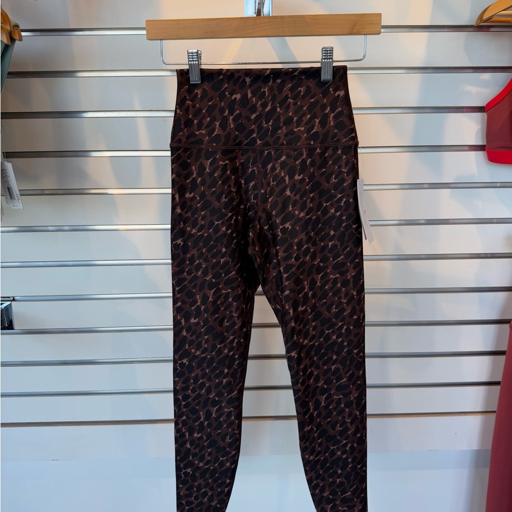 Spiritual Gangster Ada Dream Tech Eco Jersey Legging in Chocolate Animal Print